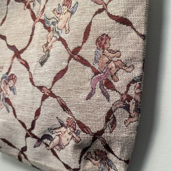 Cherub Vintage Angel Tanned Patterned Tote Bag - Picture 3 of 5